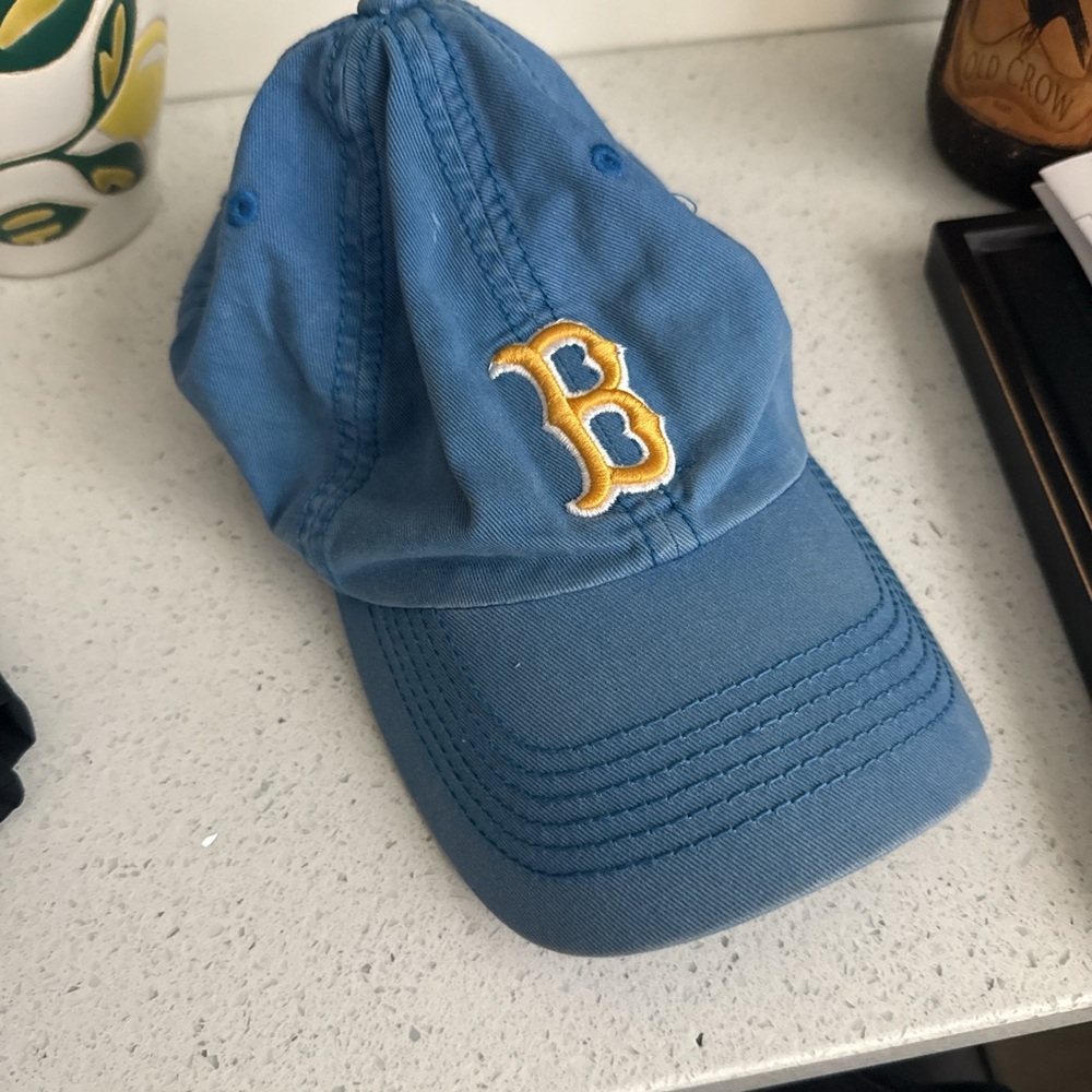 Blue Kids Cap with Yellow Lettering